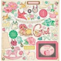 Embellissements vintage  "Baby girl"